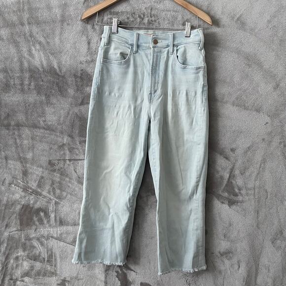 Mother 29 Cropped Denim The Hustler Ankle Fray GUC - Picture 2 of 7